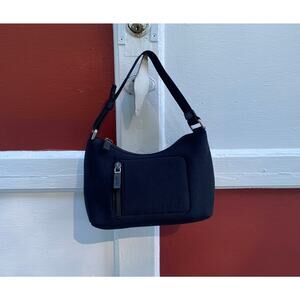 Vintage 00’s Miu Miu Black Neoprene Baguette